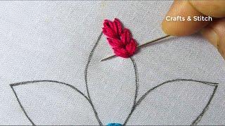 hand embroidery beautiful flower design flower patterns fancy flower new idea of flower embroidery