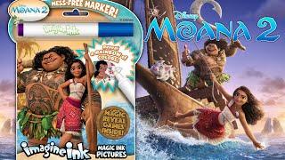 Moana 2 Imagine Ink Coloring & Activity Book | COLORING & ACTIVITIES With Mess-Free Marker