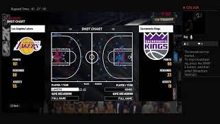 NBA 2K22. Lakers @ Kings. PS4 Gameplay