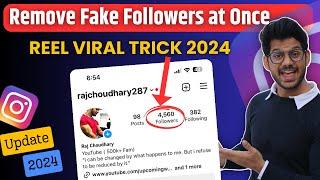How To Remove Fake Followers On Instagram 2024 at Once | Remove Instagram Ghost Followers in 1 click