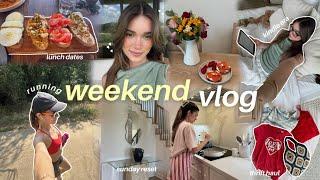 weekend vlog  | summer market, thrift haul, work updates, Sunday reset