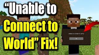 How to Fix Unable to Connect to World in Minecraft (PS4, PS5, & Xbox)