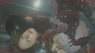 RESIDENT EVIL 2 REMAKE Gameplay - Runaway - Katherine Warren Eaten By Two Zombies