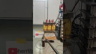 High Voltage Transformer Arcs 2KV 14A Electrical Arc #shorts #highvoltage #shortcircuit #plasma