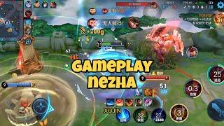 Gameplay Nezha Honor Of Kings Hero Global China Server Skill Combo Jungling Jungle Lane HOK XUJIN