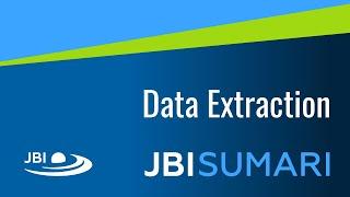 15 JBI SUMARI Tutorial: Data extraction