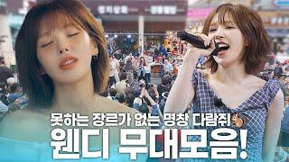 명창다람쥐️가 울지도 않고 노래도 잘하네요🫢 웬디 버스킹 무대모음 | KBS 방송