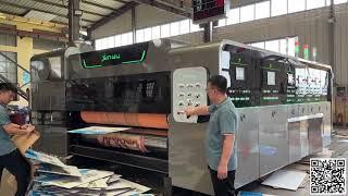 Shanghai SINO corrugated exhibition fully automatic vacuum transfer flexo printer slotter die-cutter