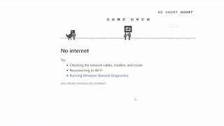 No internet dinosaur game