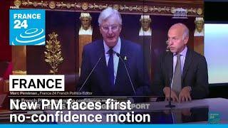 New French PM faces first no-confidence motion • FRANCE 24 English