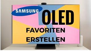 Samsung OLED S95B Favoriten Listen erstellen