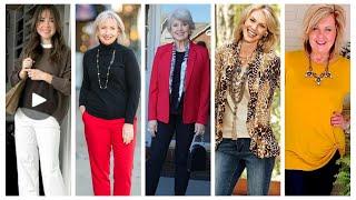 Comfy, Stylish And Timeless Looks for All Elegant Ladies Over 40, 50-60-70