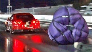 We found the Fastest GTR in the WORLD! (wItH a PaRacHuTe)