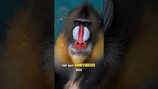 Meet the Colorful Mandrills: Nature's Vibrant Wonders! #shorts #shortsfeed #trending