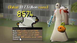 THIS PLAYER HAS 11 TRILLION GP IN 10$ SCROLLS! (BANK PROFITED) + 35B GIVEAWAY! - RuneWild RSPS