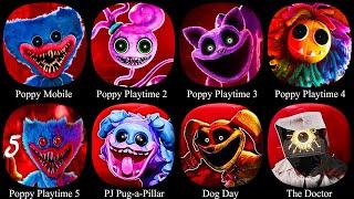 Poppy Playtime Chapter 4 Mobile,Poppy Playtime 1 2 3,Poppy Playtime Chapter 5,Dog Day,The Doctor