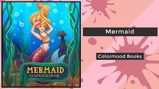 Mermaid - Colormood Books || Coloring Book Flip