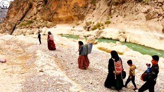 Bringing Wood to make a Fire in Mountain Cottage: Nomads of IRAN 2023