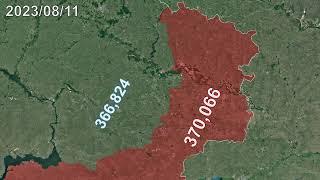 Battle for Eastern Ukraine: Everyday 2023 to 2024 using Google Earth