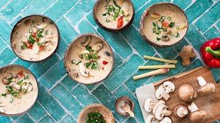 Soupe Thaïlandaise Kha Kai  | Poulet, lait de coco, citronnelle