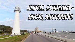 Slidell, Louisiana to Biloxi, Mississippi! Drive with me from Louisiana to Mississippi!