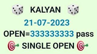 Kalyan 21/07/2023 single Jodi trick don't miss second toch line