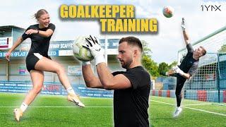 Goalkeeper Training with Havant Women's Striker | Full Session | 1YNX Goalkeeping