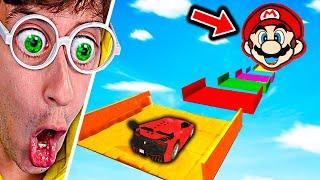 MEGA RAMPA de MARIO BROS imposible !!! (Carrera vs Hermano ) - GTA 5 Cara a Cara TEKENDO