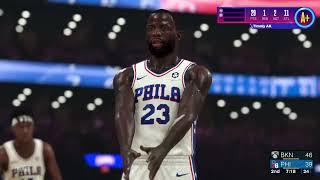 Nba2k24 My Career Gameplay: (Match 11)Nets vs Philadelphia 76ers:️FULL MATCH & HIGHLIGHTS