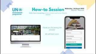 How-to Session VEHA Tool & eLearning on Environment and Human Mobility