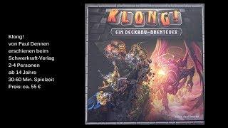 Klong! Ein Deckbau-Abenteuer vom Schwerkraft-Verlag - Review / Test - Die Brettspieltester