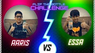 Essa Vs Aaris - Flip the Bottle Challenge. Who's Gonna Win it??