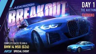 BMW I4 M50 (G26) | ( Breakout ) Day 1 Farming | Need For Speed: No Limits