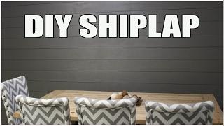 HOW TO MAKE YOUR OWN SHIPLAP - DIY SHIPLAP WALL