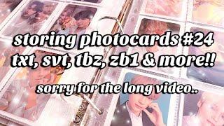  storing photocards #24 | txt, svt, tbz, zb1 & more!! 