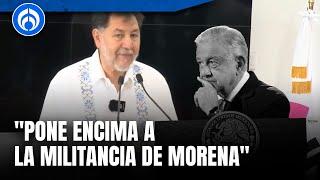 Noroña se pone al 'tú por tú' con AMLO; lo acusa de clasismo