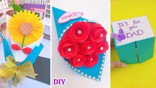4 cute Father’s Day gift ideas / surprise gift box/diy gifts for dad / paper craft / 5 minute crafts