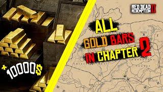 All Gold Bars & Treasure Maps Locations in Chapter 2 - Red Dead Redemption 2