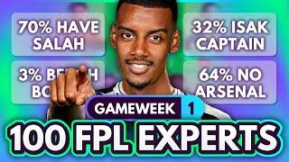 I asked 100 FPL Experts for their Gameweek 1 teams, and this is what I found out... | FPL 2024/25