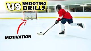 Easy Shooting Drills for U9 Hockey Players