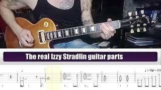 GUNS N ROSES WELCOME TO THE JUNGLE IZZY STRADLIN REAL GUITAR PART I Cover I Tutorial I Guitar Lesson