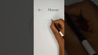 Kids drawing. Easy to draw 6=Mouse | Beginners pencil drawing.Basic Art for kids. #beginnerart #kid