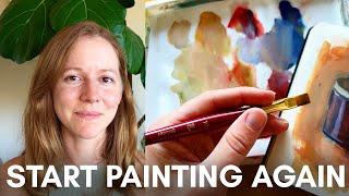 Start painting again | A simple exercise to get back into painting