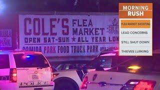 Pearland, TX flea market mass shooting: Search continues for suspect; 2 others arrested, police say