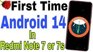 ( Without PC ) How To Update Android 14 In Redmi Note 7 or 7s Without Any Error | Full Guide