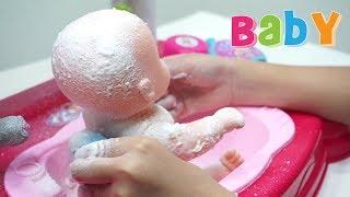 Baby Doll Bath Time  Mainan Anak Boneka Bayi Mandi Sabun  Let's Play Jessica