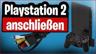 Playstation 2  PS2 an Fernseher anschließen (alle Möglichkeiten von AV bis HDMI)