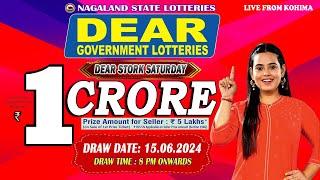 LOTTERY LIVE DEAR 8 PM 15.06.2024 NAGALAND STATE LOTTERY LIVE DRAW LOTTERY SAMBAD LIVE FROM KOHIMA