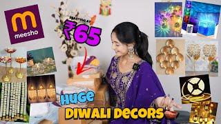 Meesho Diwali Decors Starting at ₹65| Huge Meesho Diwali Decors 🪔 #diwali #diwalidecoration