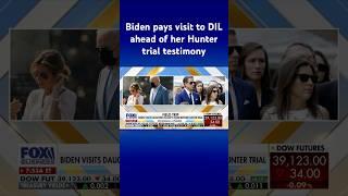 Biden visits daughter-in-law before her testimony in Hunter Biden trial #shorts